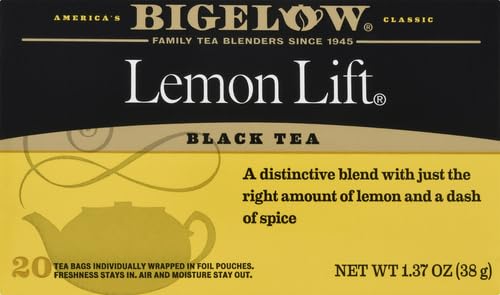 Bigelow, Black Tea, Lemon Lift, 20 Tea Bags, 1.37 oz (38 g) - [size:20 Count (Pack of 1)]