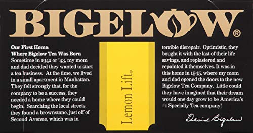 Bigelow, Black Tea, Lemon Lift, 20 Tea Bags, 1.37 oz (38 g) - [size:20 Count (Pack of 1)]