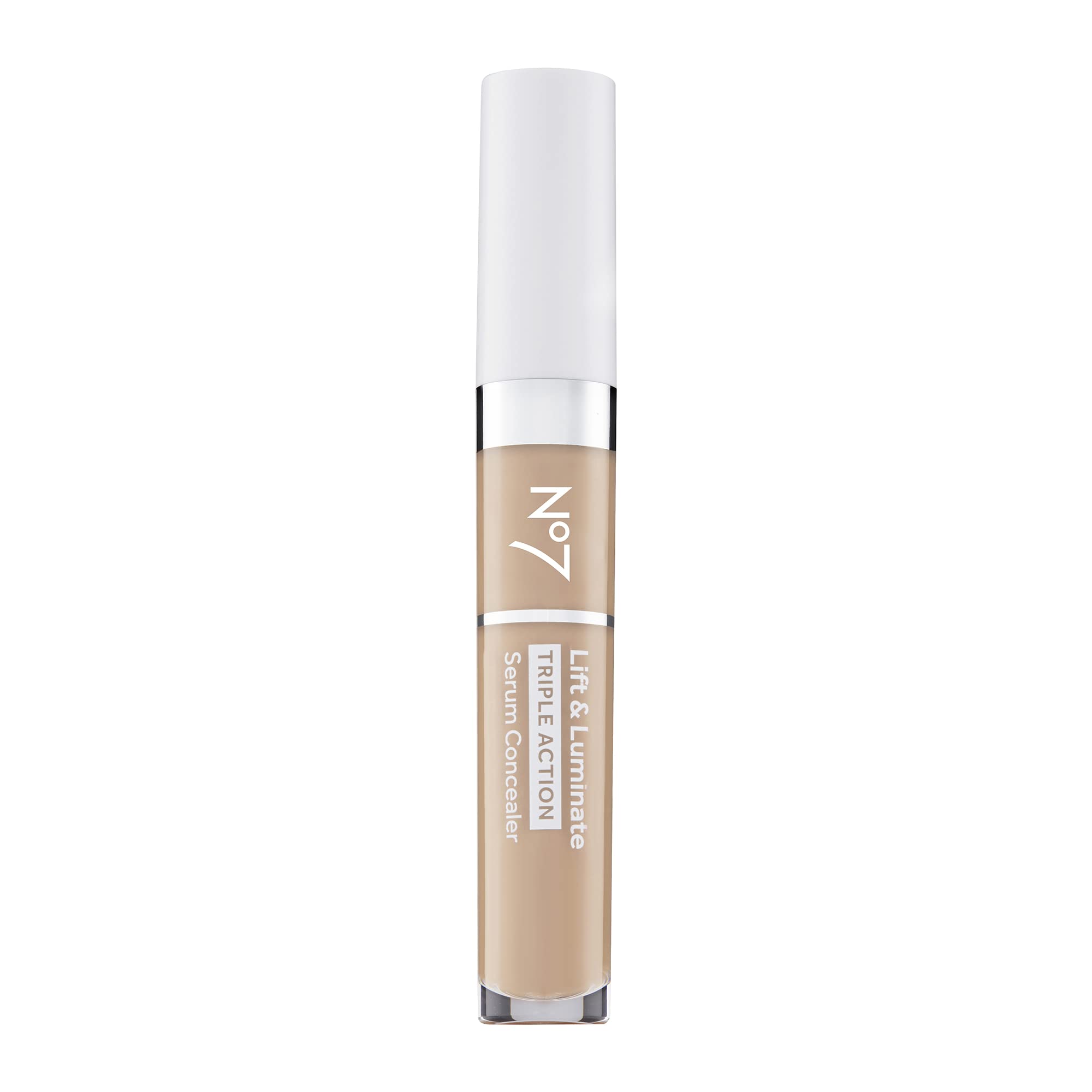 No7 Lift & Luminate Triple Action Serum Concealer - Light - Anti Aging Liquid Concealer Makeup for Blemishes & Dark Circles - Medium to Full Coverage Concealer for Face (8ml) - [size:0.27 Fl Oz (Pack of 1),color:02 - Light]