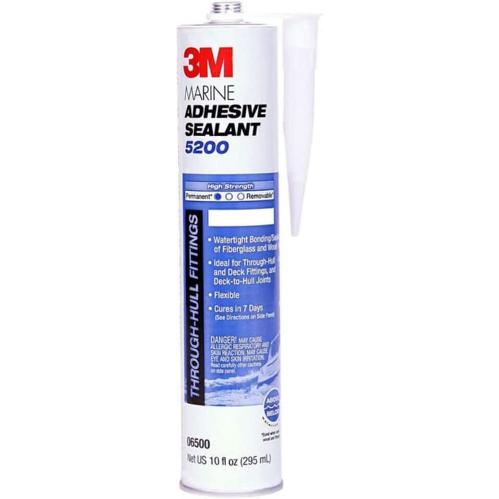 3M 7000000623 Marine Adhesive Sealant - 10 oz., White - [size:10 Fl Oz (Pack of 1)]