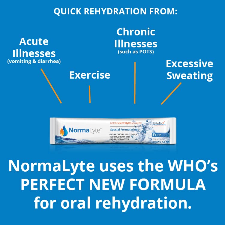 NormaLyte Pure - FSA Eligible Electrolyte Powder Packets | Clinically Studied Electrolyte Drink Mix | 6 Count Effective Hydration Sticks - [size:0.38 Ounce (Pack of 6)]