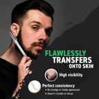 3PCS Tomb45 Precision Barber Pencil, Hairline Beard Trace Guide, Razor Trace with Sharpener - [size:1 Count (Pack of 3),color:White]