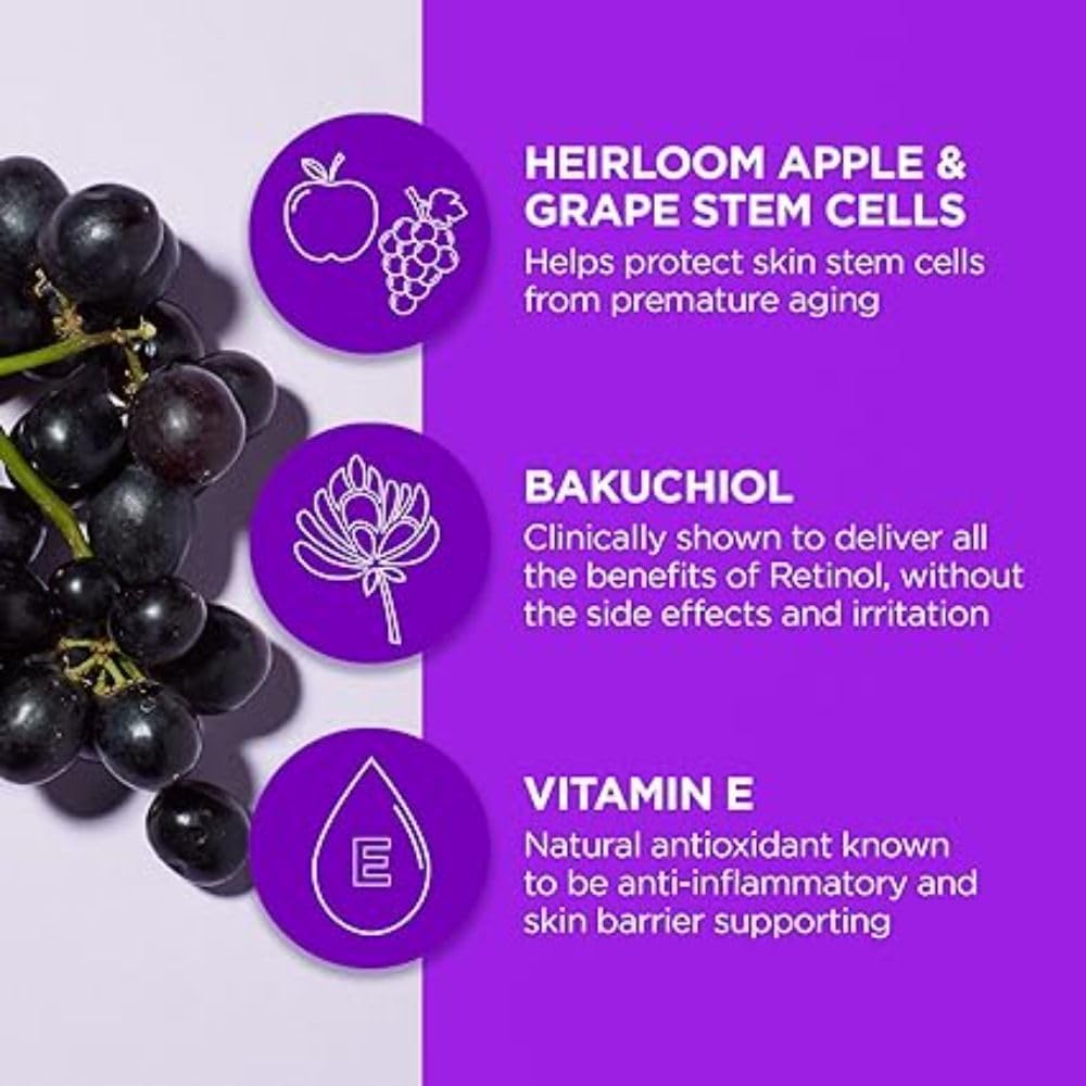 Andalou Naturals Rejuvenating Serum with Plant Based Retinol, 1 Oz - [size:1 Fl Oz (Pack of 1)]