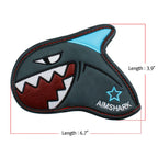 AIMSHARK Coloring Golf Iron Cover/1pcs/Golf Head Covers/Golf Club Covers/Wedge Cover (Black with Star Mark) - [color:Black with Star Mark ,White with Star Mark,Gray with Star Mark]