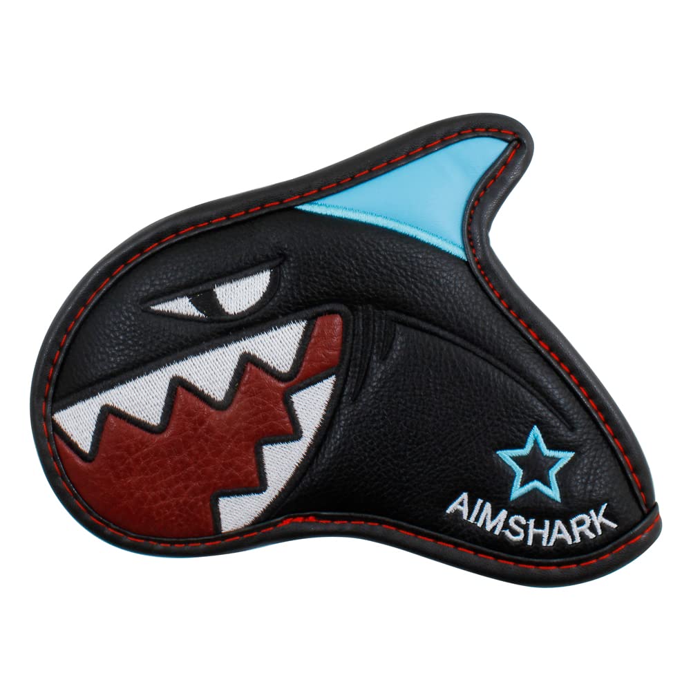AIMSHARK Coloring Golf Iron Cover/1pcs/Golf Head Covers/Golf Club Covers/Wedge Cover (Black with Star Mark) - [color:Black with Star Mark ,White with Star Mark,Gray with Star Mark]