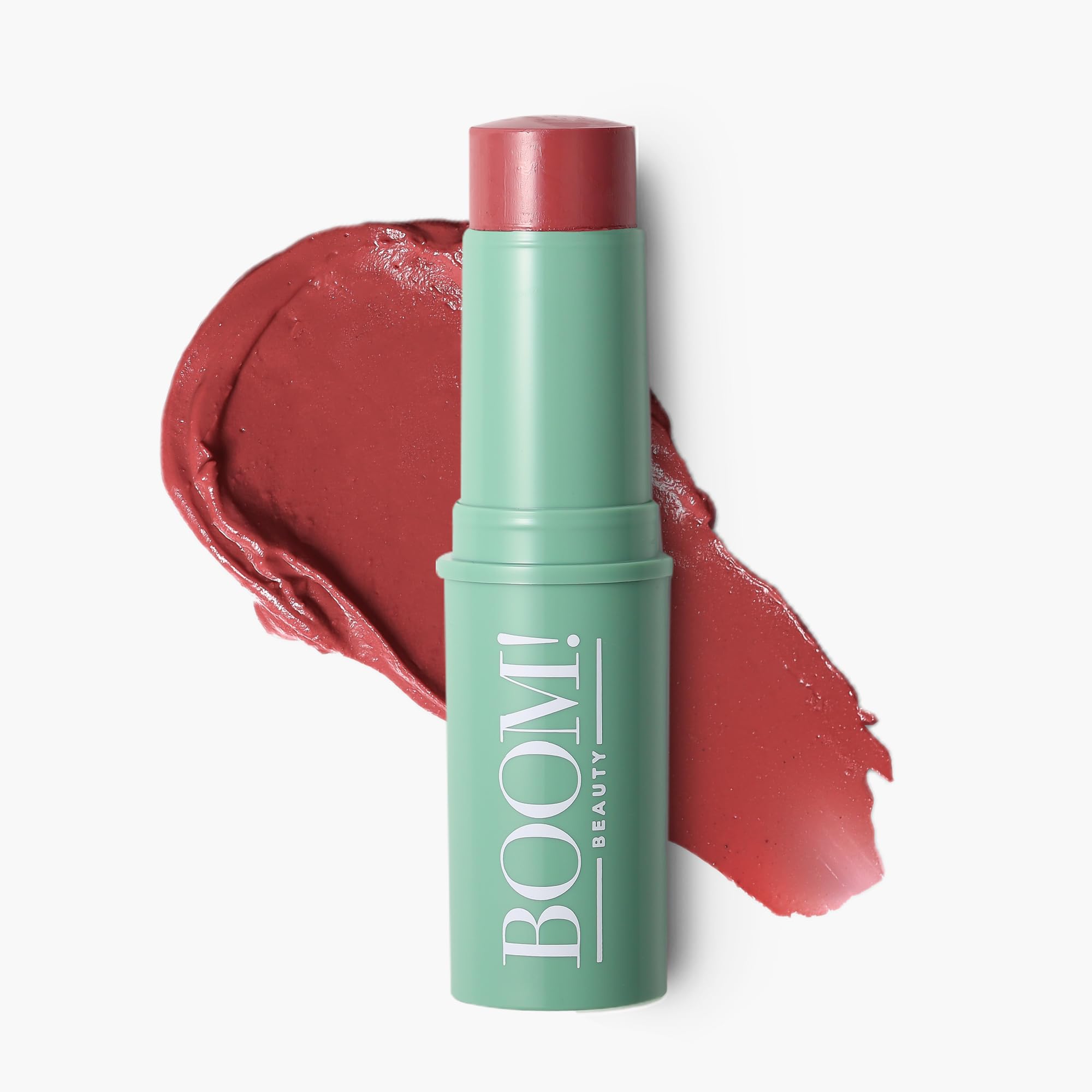 Boomstick Rose Nude ® All-in-One Cream Blush for Cheeks, Eyes & Lips, Long-Wearing, Blendable Makeup Blush Stick for Mature Skin, Cruelty-Free Lip Cheek Tint with Skincare Benefits - [size:1 Count (Pack of 1),color:Rose Nude]