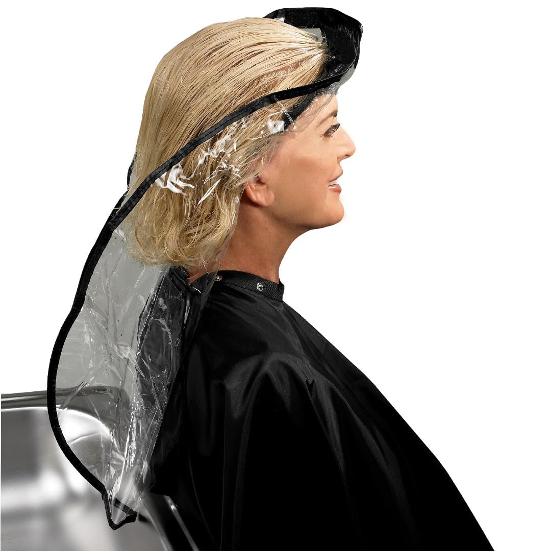 Betty Dain Hair Funnel For Upright Position Washing/Shampooing, Comfortable Alternative for Elderly, Handicapped, or Individuals With Neck Problems, Diverts Water into Bowl or Sink - [size:1 Count (Pack of 1),color:Clear]