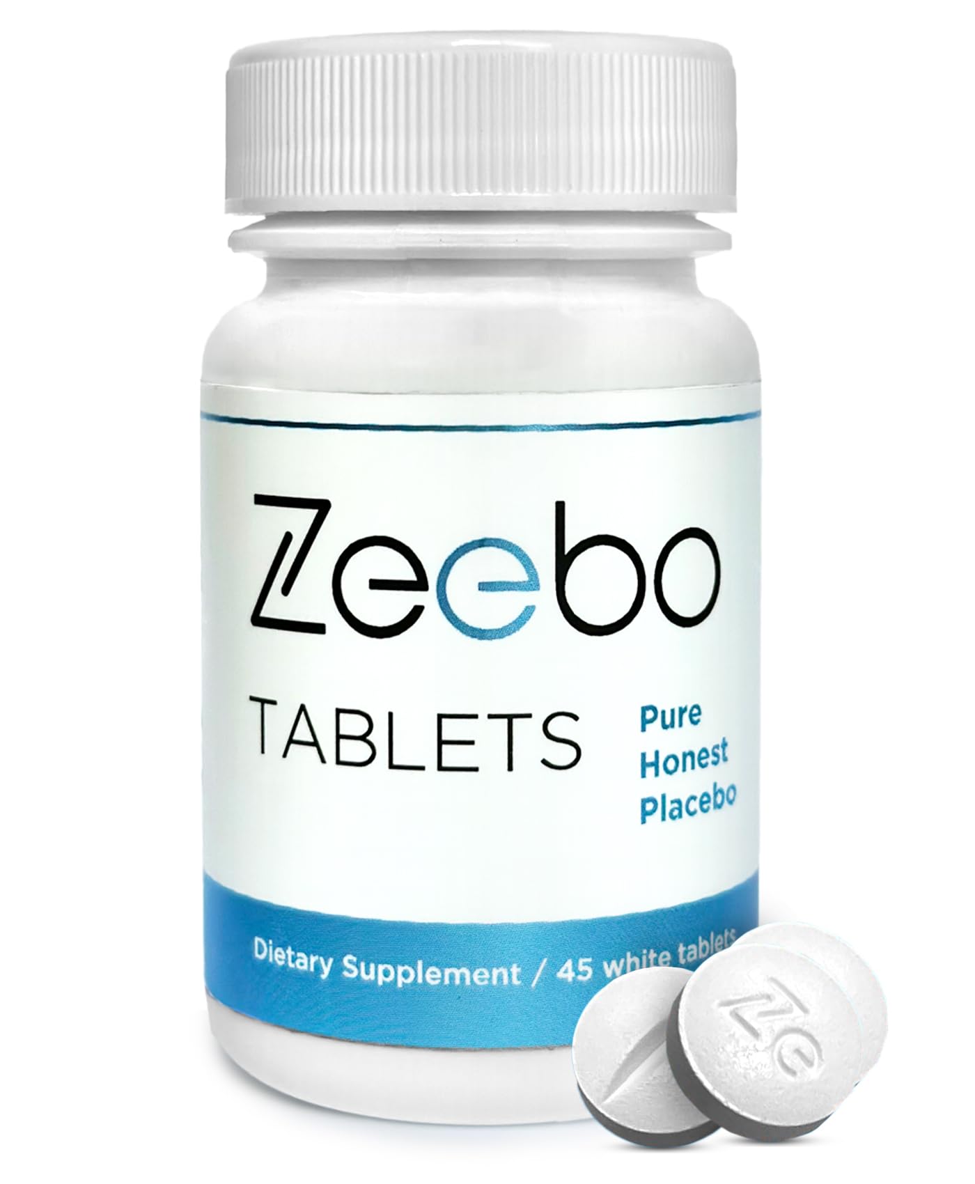Zeebo Placebo Pills - Choose Tablet or Capsule Form (Tablets) - [size:Tablets]