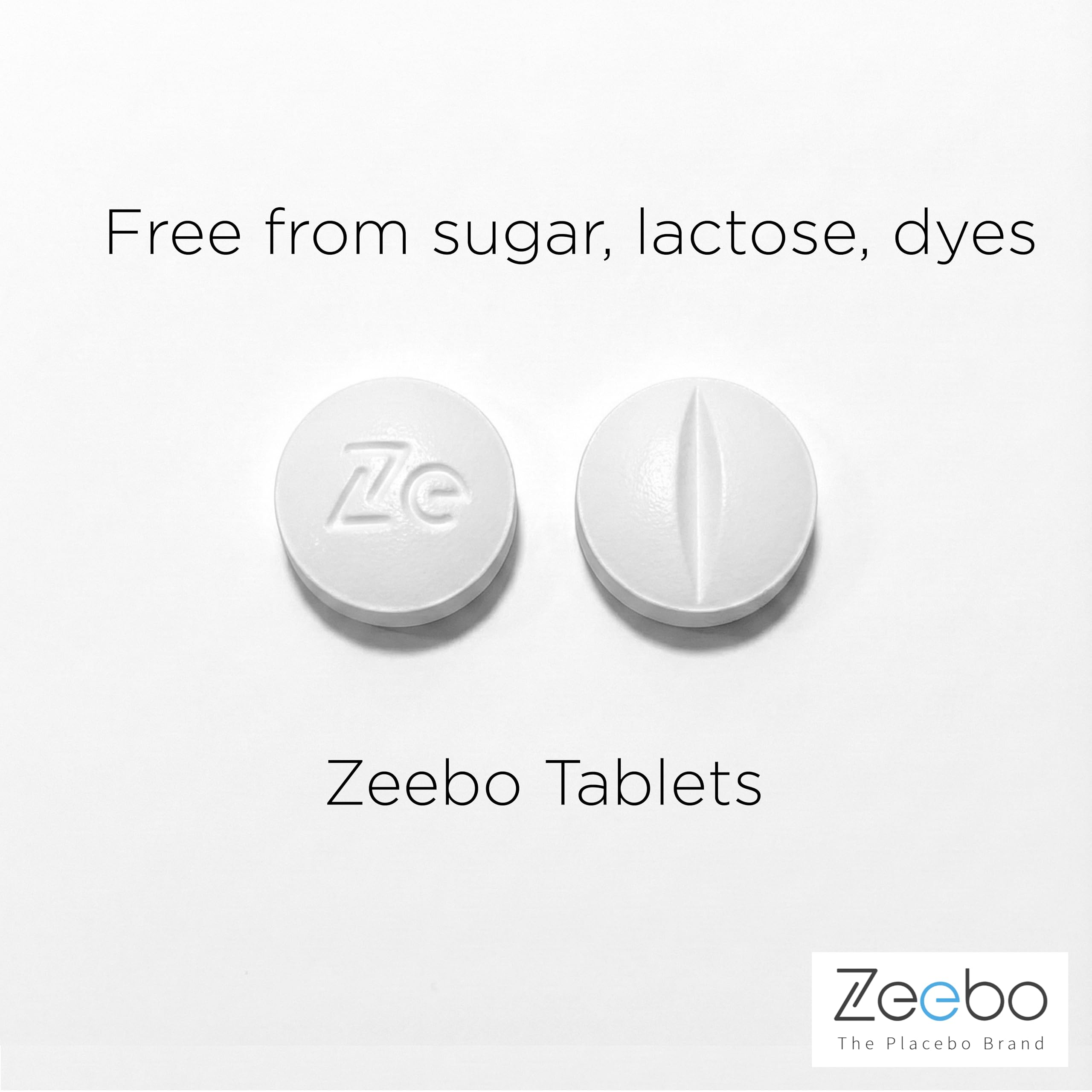 Zeebo Placebo Pills - Choose Tablet or Capsule Form (Tablets) - [size:Tablets]