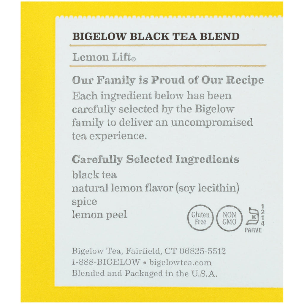Bigelow, Black Tea, Lemon Lift, 20 Tea Bags, 1.37 oz (38 g) - [size:20 Count (Pack of 1)]