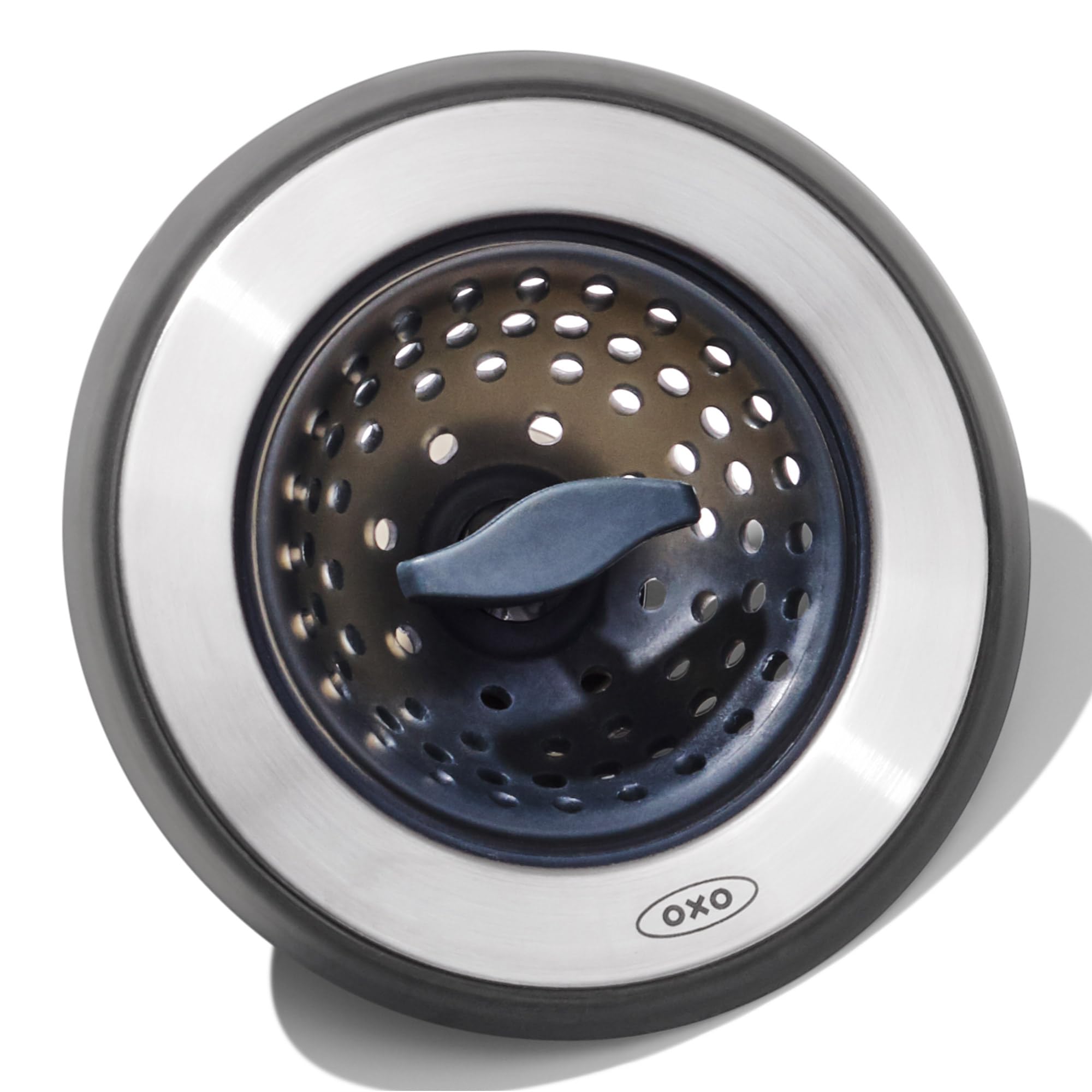 OXO Good Grips 2-in-1 Sink Strainer Stopper - [size:Sink Strainer with Stopper,color:Black]