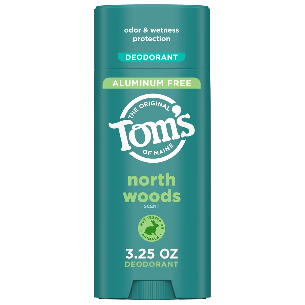 Tom’s of Maine North Woods Aluminum Free Natural Deodorant For Women & Men | Goes on Clear | Odor & Wetness Protection | Naturally Derived and Moisture-Locking Ingredients | 3.25 oz - [size:3.25 Ounce (Pack of 1)]