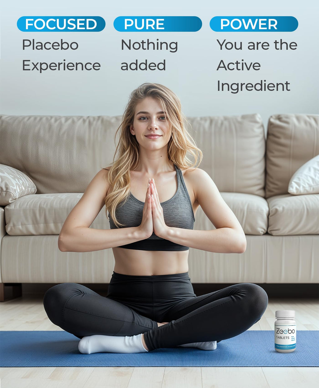 Zeebo Placebo Pills - Choose Tablet or Capsule Form (Tablets) - [size:Tablets]