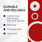 2 Sets of Mug Gaskets/Seals by Impresa Products Compatible With Thermos Stainless King Travel Tumbler - BPA-/Phthalate-/Latex-Free - 2 Full Replacements Per Kit - [size:7 Piece Set,color:White, clear]