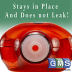 GMS Press in Bottle Adapter Plug for Oral Medication Syringes and Liquid Medication - Reusable BPA Free Plastic - Small Adapters Fit 22mm Bottle Circumference (25 Count) - [size:25 Count (Pack of 1)]