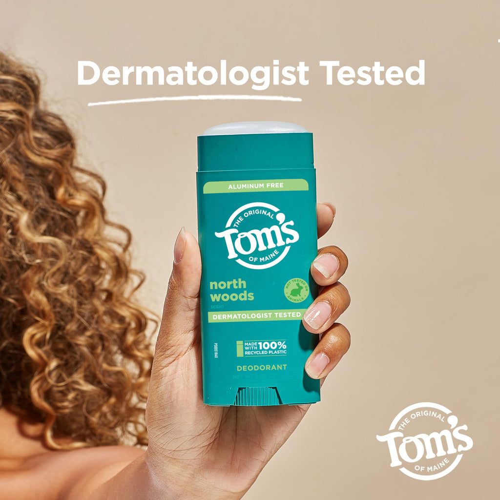 Tom’s of Maine North Woods Aluminum Free Natural Deodorant For Women & Men | Goes on Clear | Odor & Wetness Protection | Naturally Derived and Moisture-Locking Ingredients | 3.25 oz - [size:3.25 Ounce (Pack of 1)]