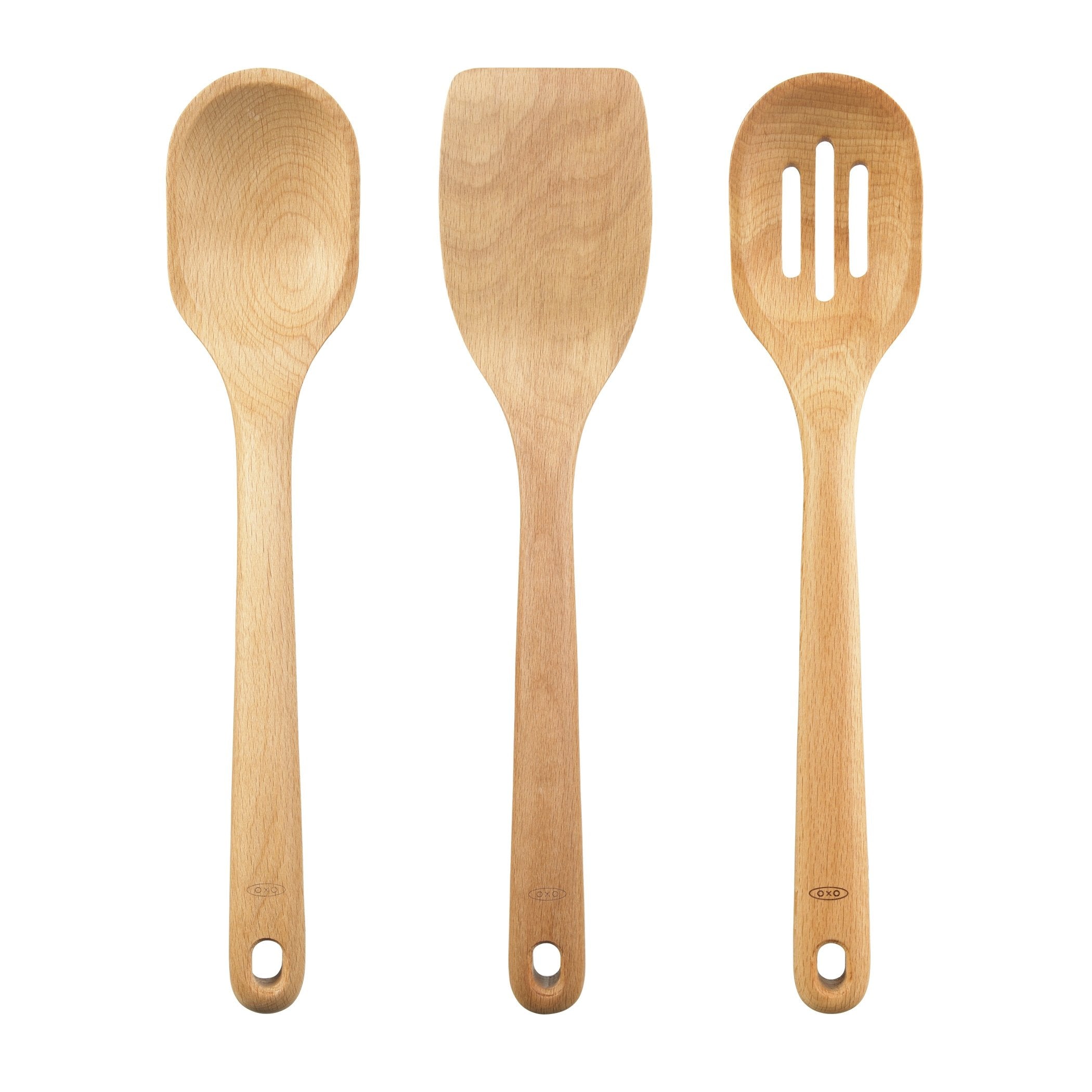 OXO Good Grips 3- Piece Wooden Utensil Set - [size:3 CT,color:Brown]