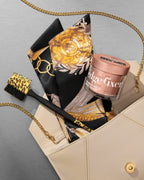 KISS Colors & Care 3-in-1 Professional Edge Styler Plus with Case - Slip-Free Rubber Grip, 100% Boar Bristles, Fine Tooth Comb, Pin Tail Tool, & Protective Case, Versatile & Ultra-Functional, Smooth & Sleek Styling - [color:Leopard]