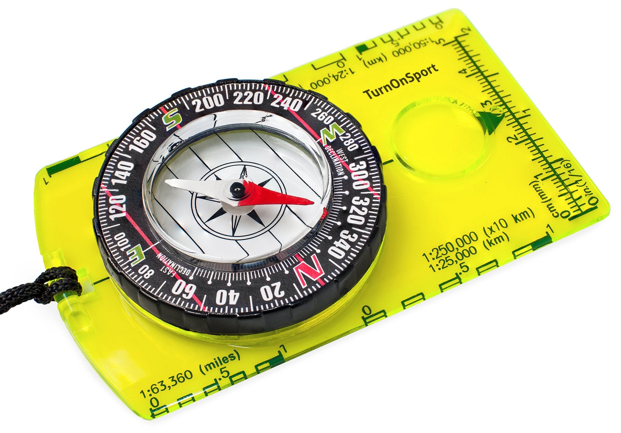 Orienteering Compass - Hiking Backpacking Compass - Advanced Scout Compass for Camping and Navigation - Boy Scout Compass for Kids - Professional Field Compass for Map Reading - Best Survival Gifts - [color:Green Orange]