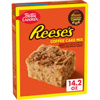 Betty Crocker REESE'S Peanut Butter Coffee Cake Mix, Made with REESE's Mini Peanut Butter Chips, Holiday Baking, 14.2 oz - [size:14.2 Ounce (Pack of 1)]