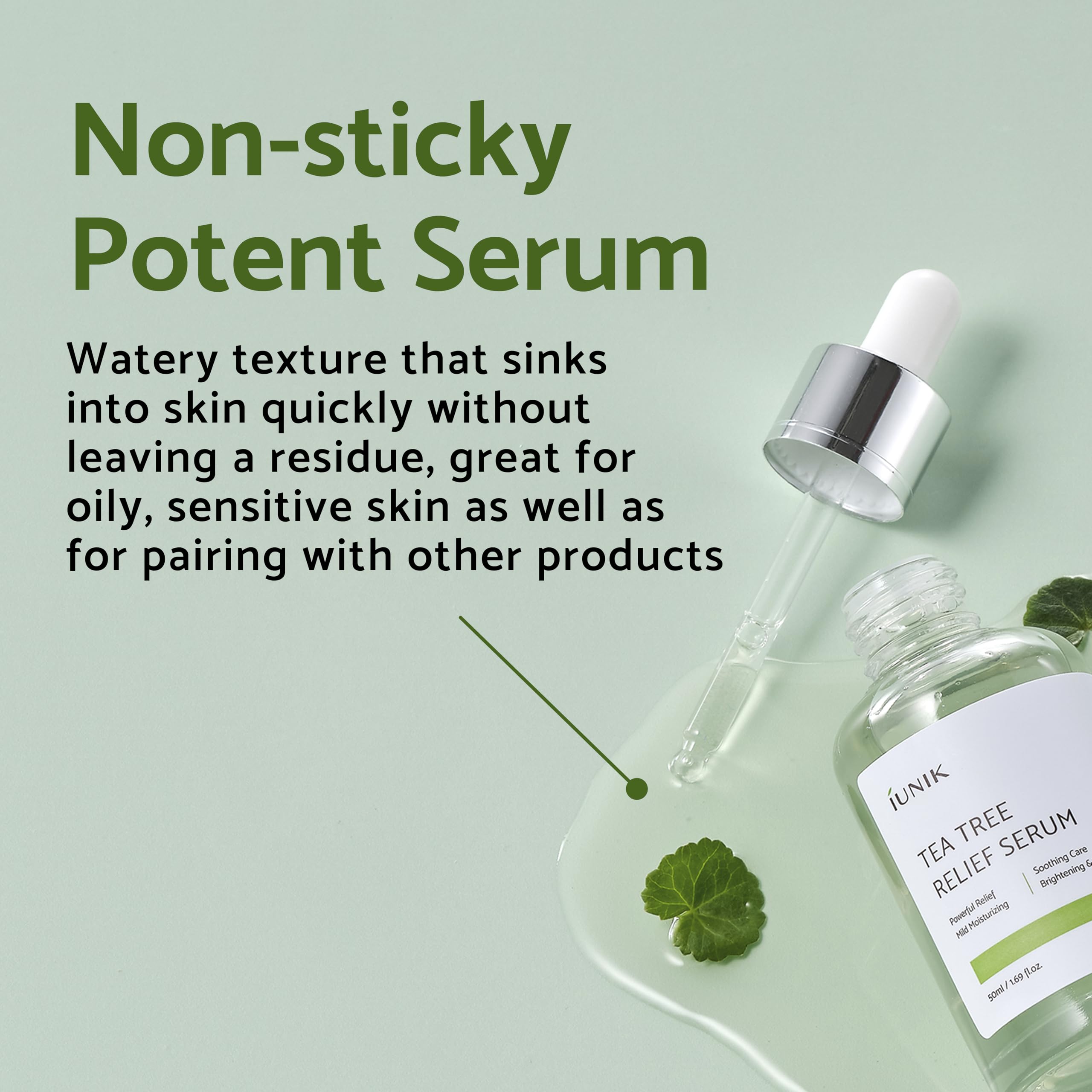 iUNIK Centella Edition Skincare Set (Cream 2.02 fl.oz. & Mini Serum 0.51 fl.oz.) - Centella Asiatica and Tea Tree Leaf Waters to Soothe, Calm, Moisturize, and Protect the Skin - [size:2 Piece Set]