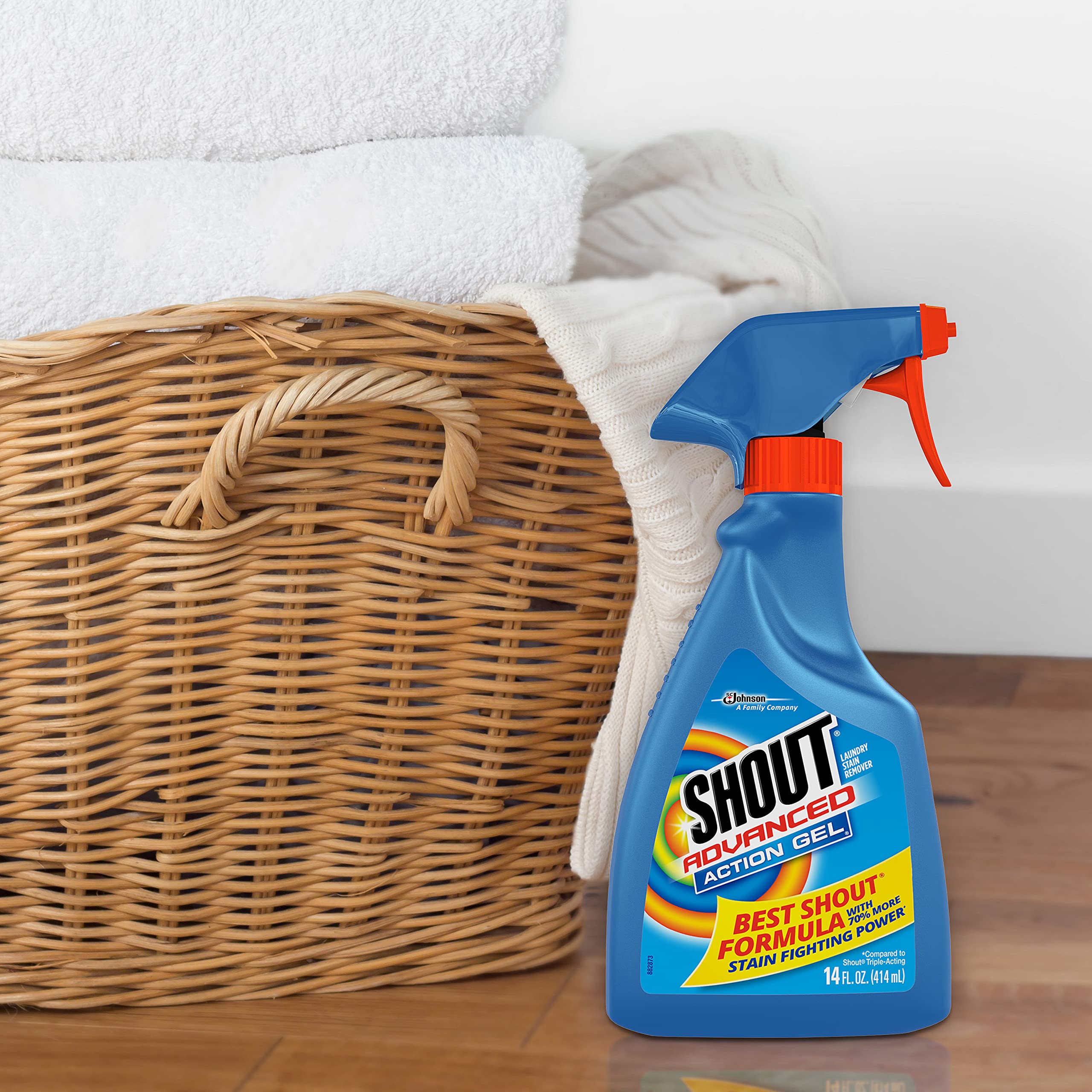 Shout Advanced Laundry Stain Remover Gel for Clothes Laundry, Breaks down stubborn, dried-in, and tough stains - 22oz Spray - [size:22 Fl Oz (Pack of 1)]