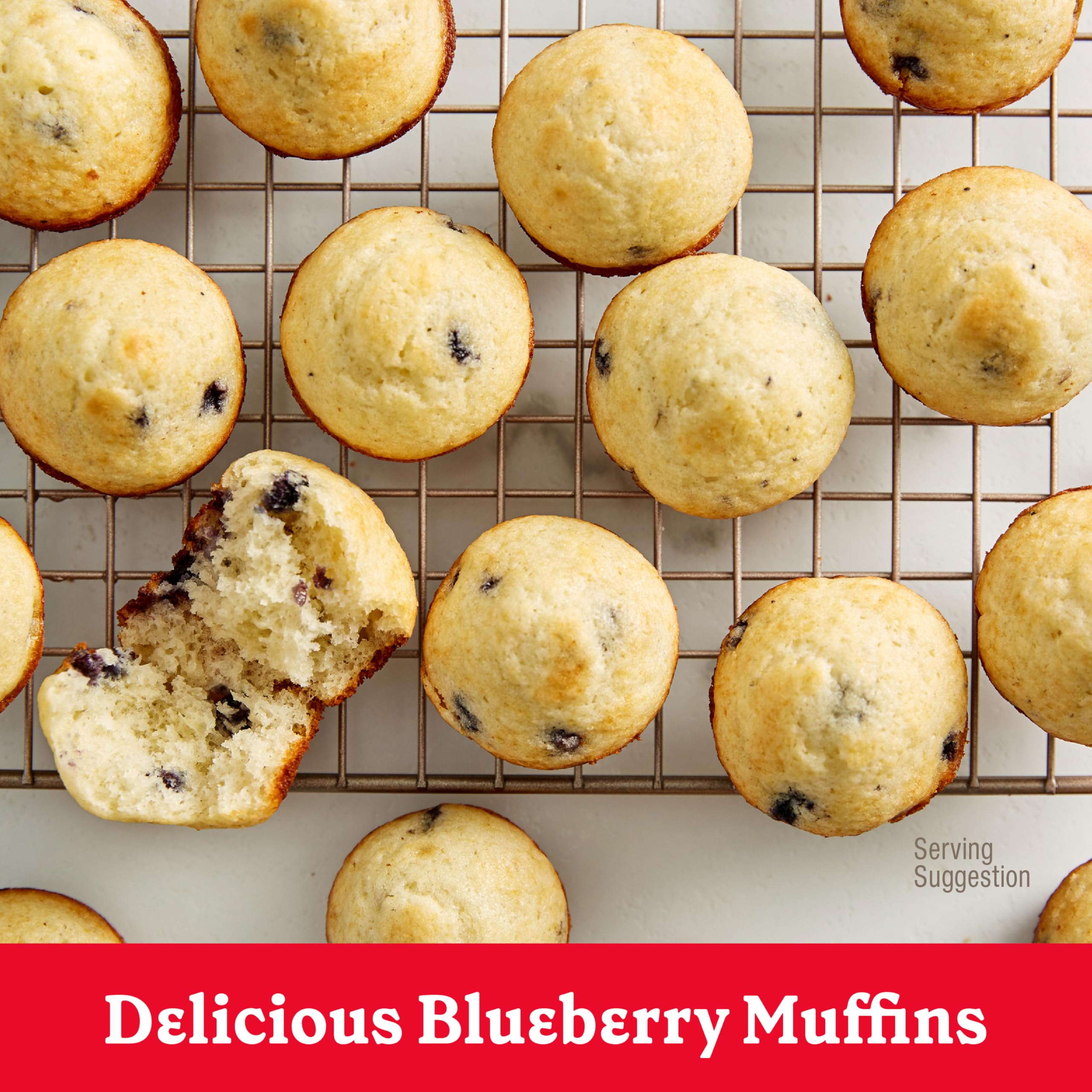 Betty Crocker Wild Blueberry Muffin and Quick Bread Mix, Wild Maine Blueberries Inside, 16.9 oz - [size:16.9 ounce (Pack of 1)]